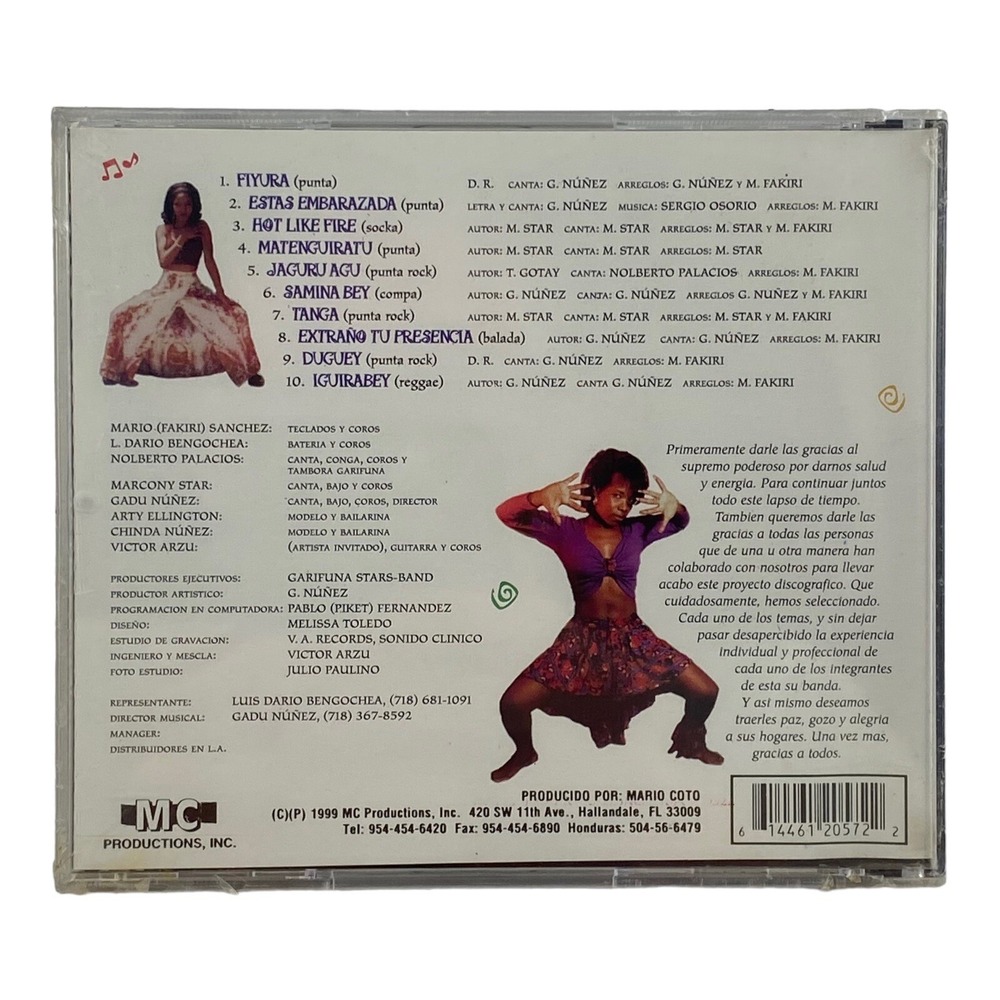 Garifuna Stars Band: Forever (CD, 1999 MC Productions) Punta Rock, Reggae Sealed - Picture 2 of 4
